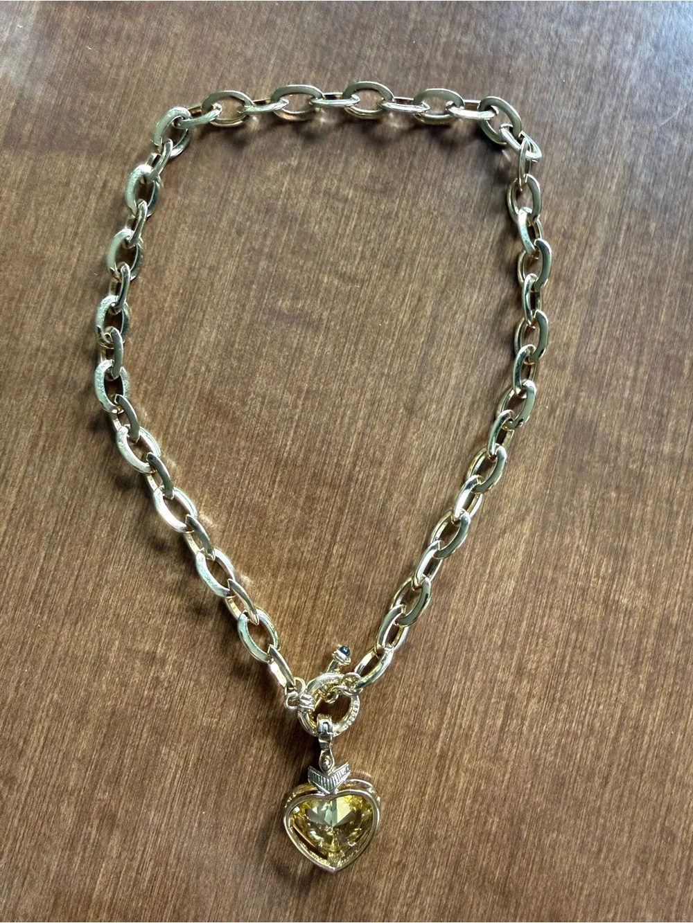Nolan Miller gold tone necklace with beautiful gemstones (likely CZ) - Picture 7 of 9